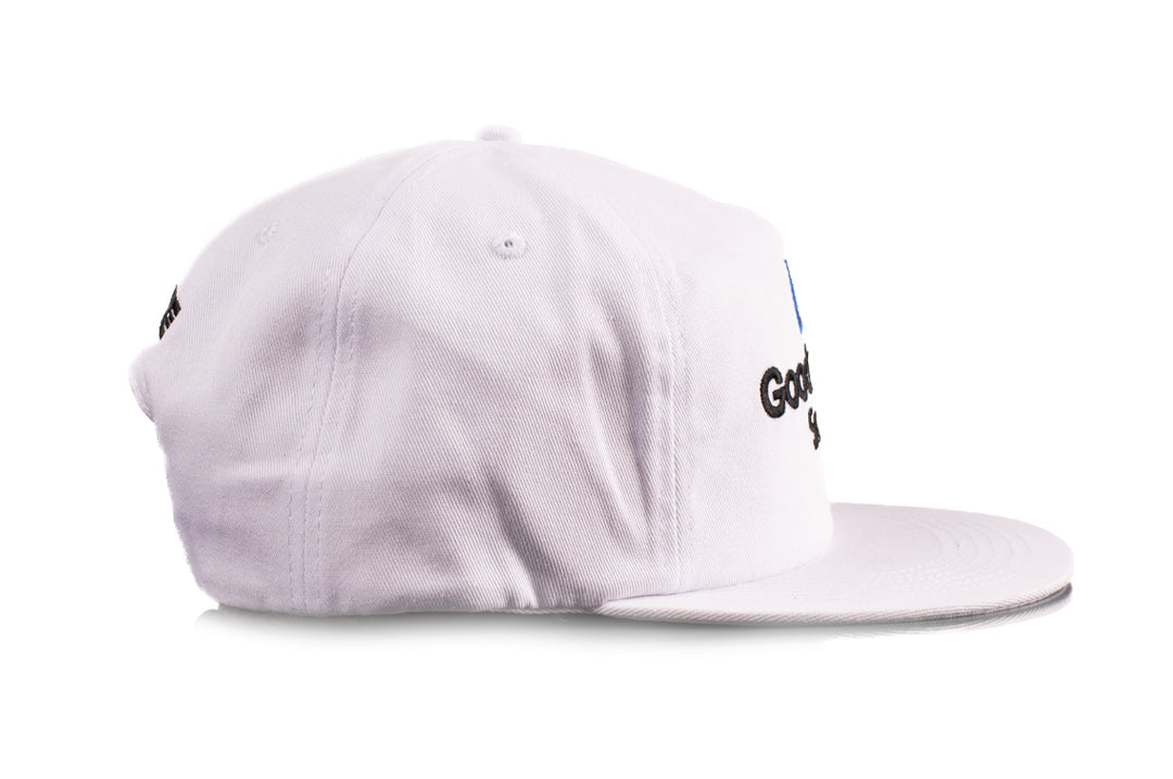 Side of the Heat Wave Visual GM Goodwrench hat in white.