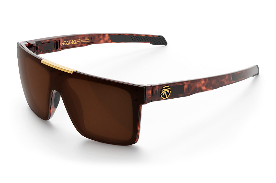 Heat Wave Visual Performance Quatro Sunglasses with tortoise frame and brown lens.
