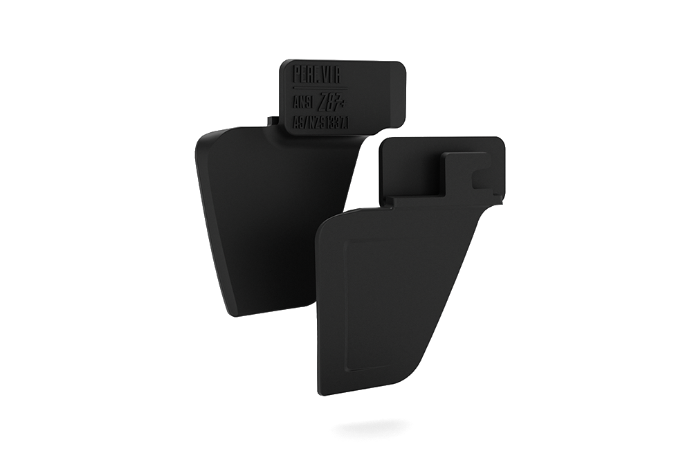 Heat Wave Visual Performance Vise and XL Vise Black Side shields.