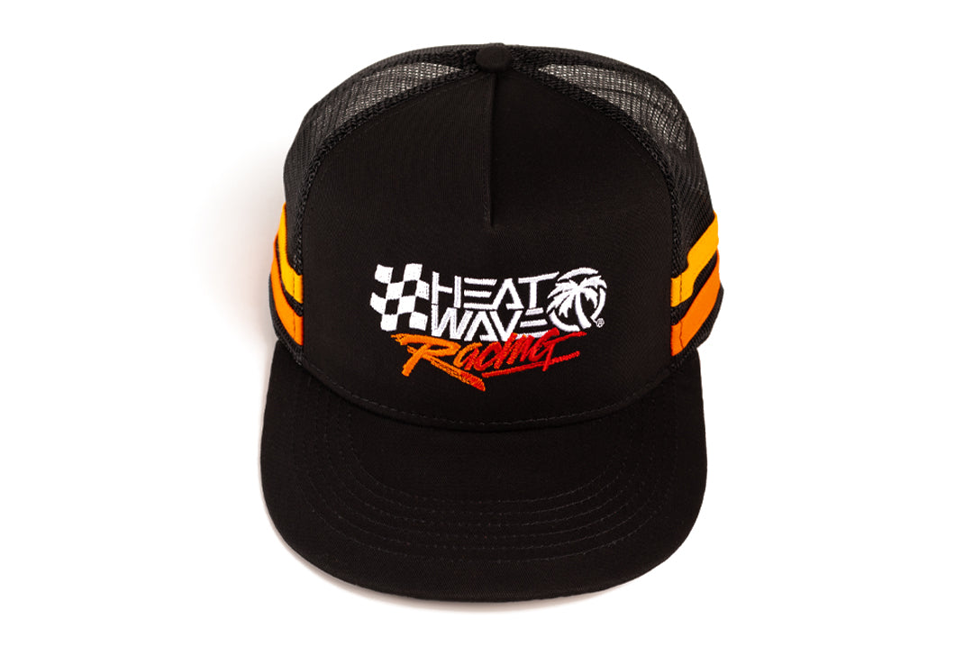 Top of the Heat Wave Visual Racing Trucker Hat.