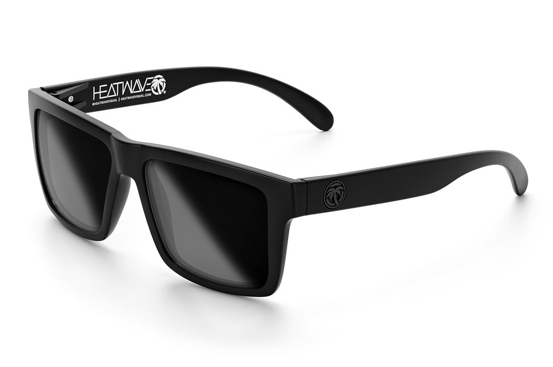 Heat Wave Visual Vise Sunglasses with black frame and super photochromic lenses.