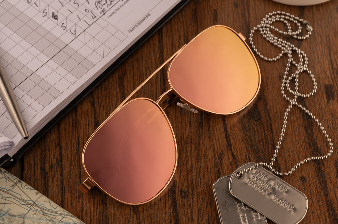 Incline Sunglasses: Rose Gold