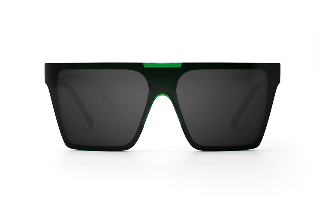 Front angle shot of the Clarity Sunglasses: Cycad Green on a white background