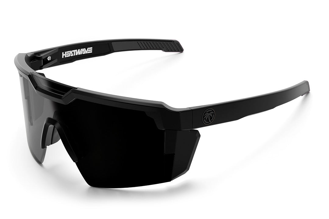 Heat Wave Visual Future Tech Sunglasses with black frame and super photochromic lens.