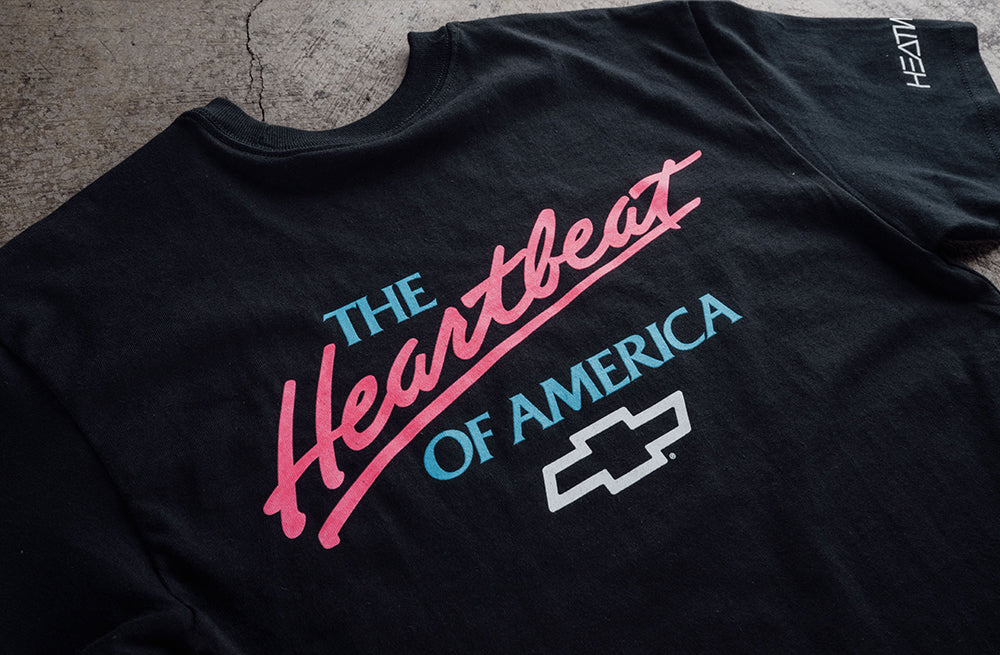 Heat Wave Chevrolet / Heart Beat of America T-Shirt Black