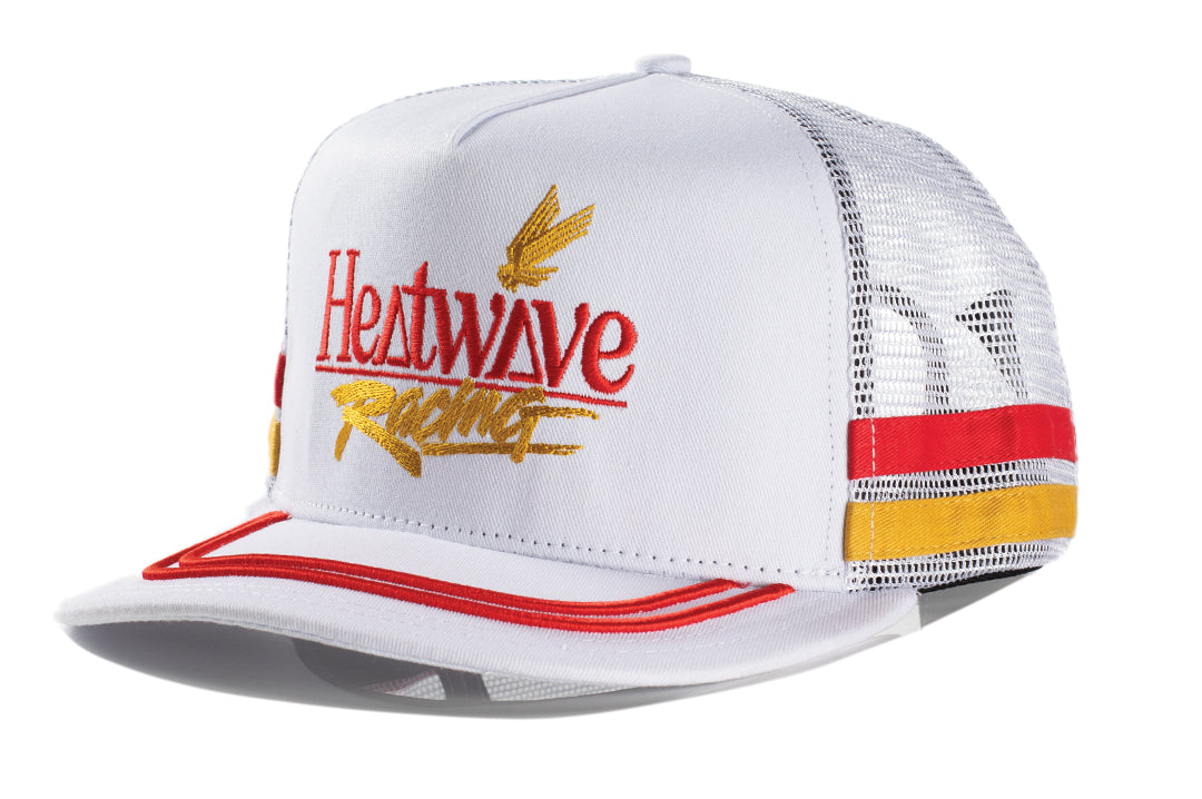 Front shot of the Heat Wave Offshore Hat - White on a white background