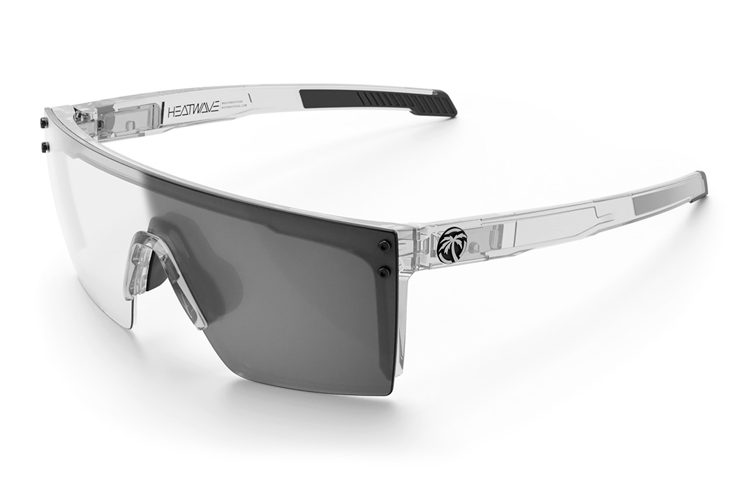 Heat Wave Visual Performance Lazer SLIM Sunglasses with clear frame and photochromic lens.
