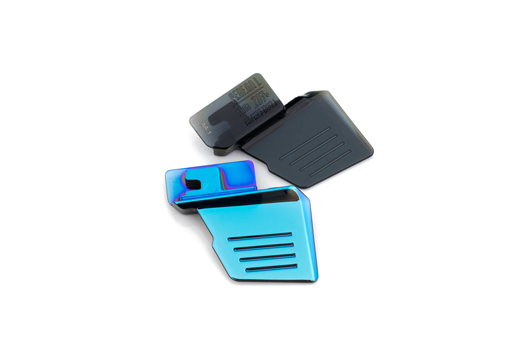 Performance Rayth Galaxy Blue side shields.