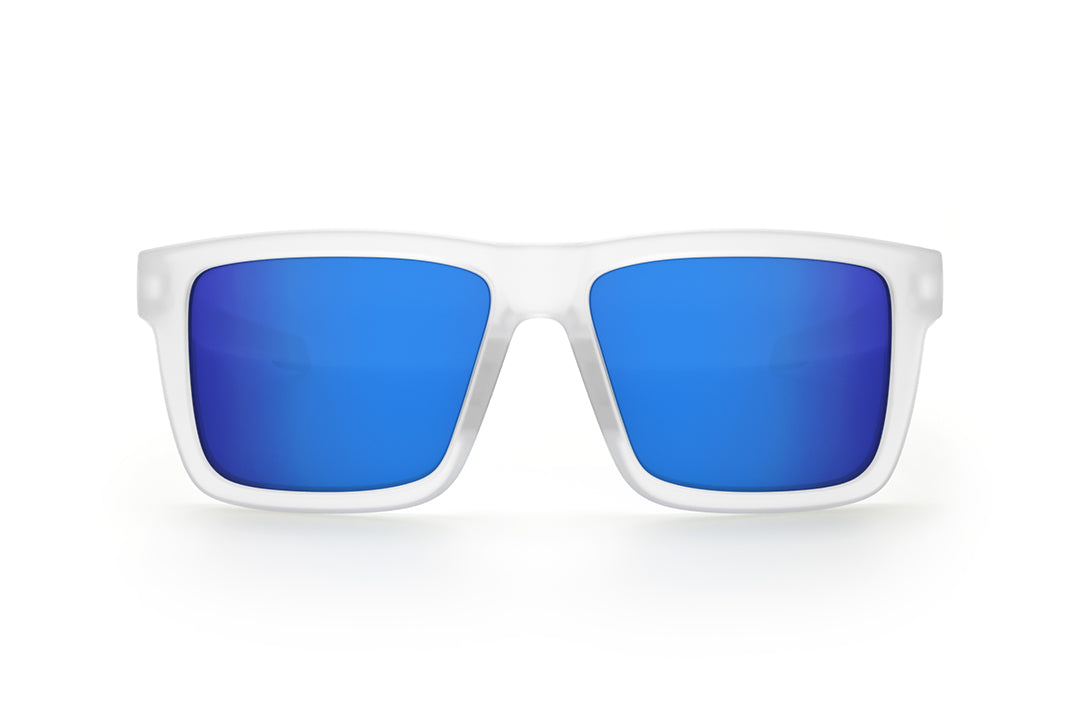 Front view of the Performance XL VISE Sunglasses Frame: Vapor Frost Frame Coastal Lens Z87+ on a white background.