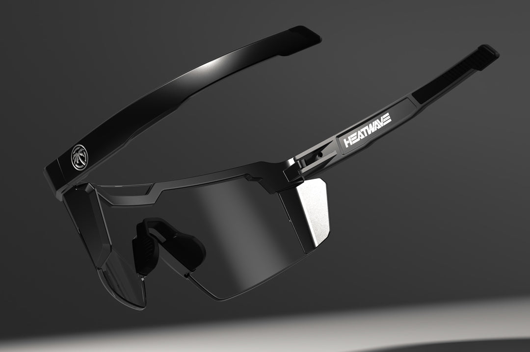 Future Tech Sunglasses: Black Frame Photochromic Lens Z87+