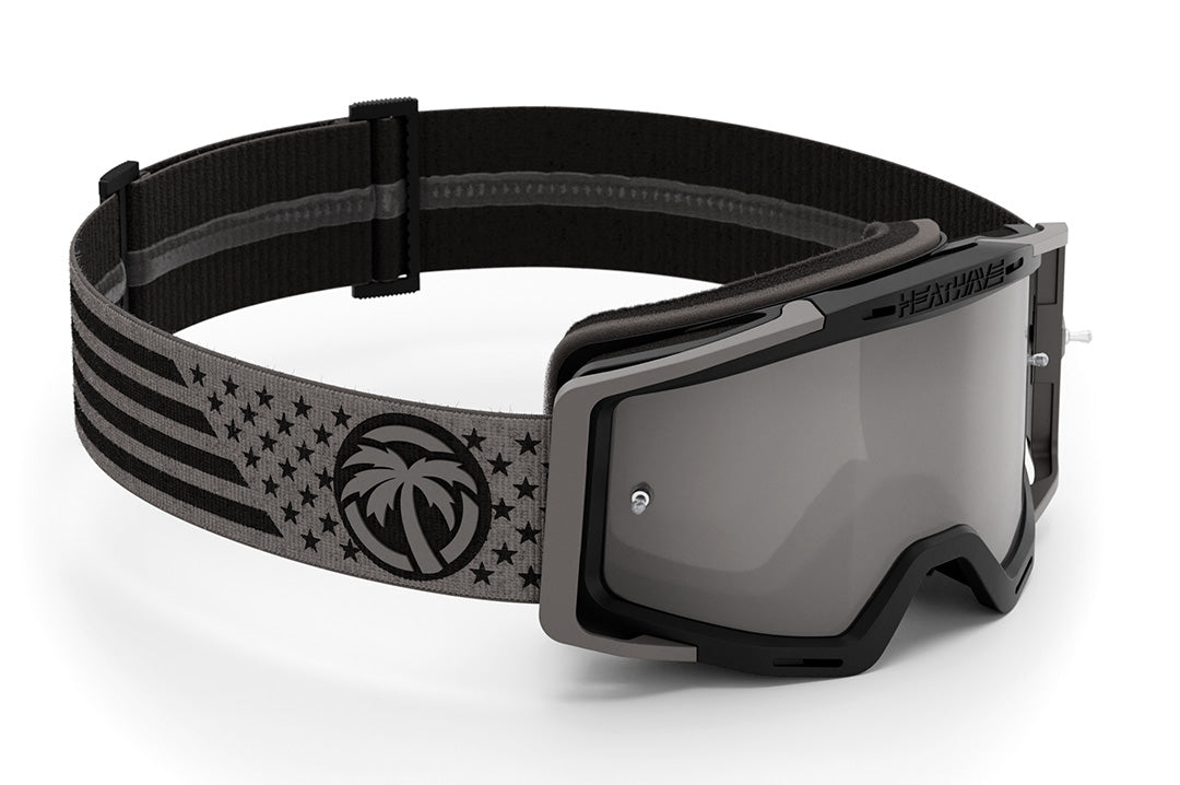 Heat Wave Visual MXG 250 Motosport Goggle in the socom black color way. 
