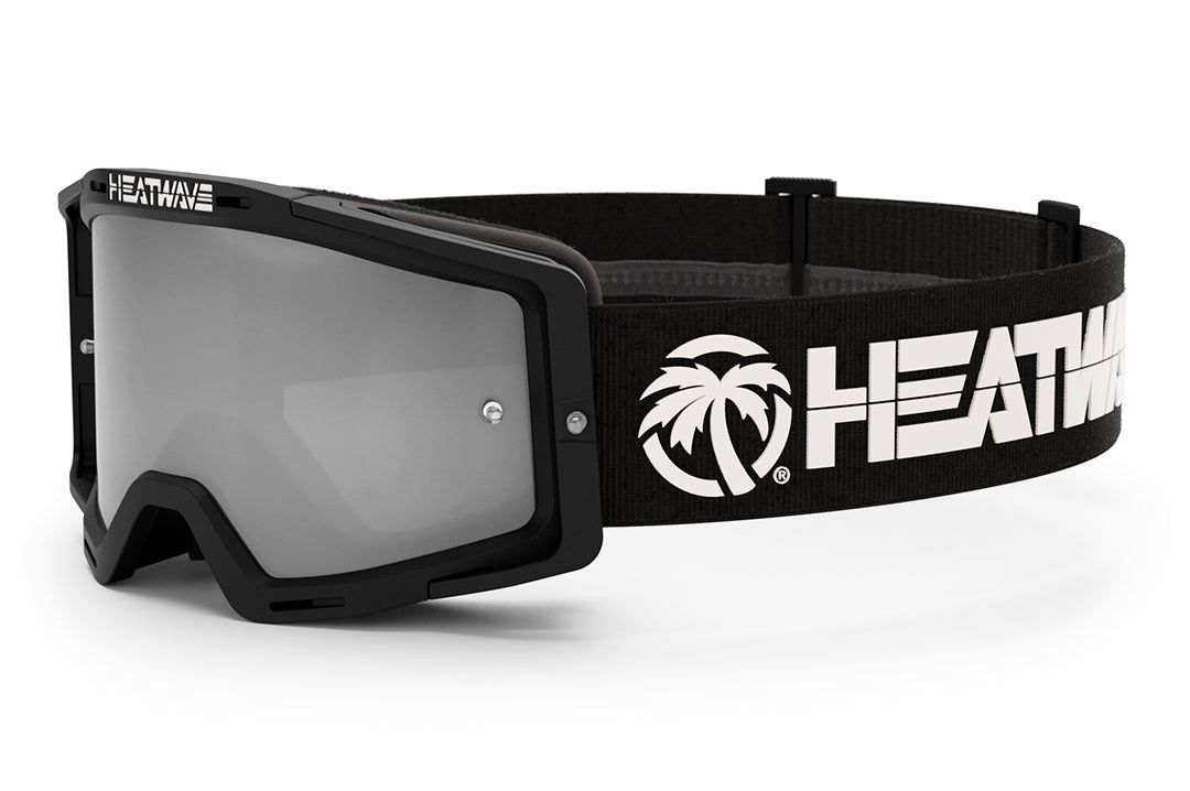Heat Wave Visual MXG 250 Motosport Goggle in the billboard icon black color way. 