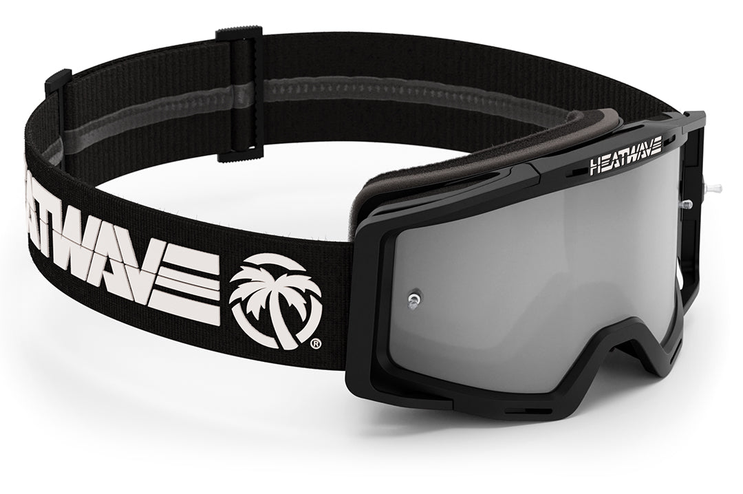 Heat Wave Visual MXG 250 Motosport Goggle in the billboard icon black color way. 