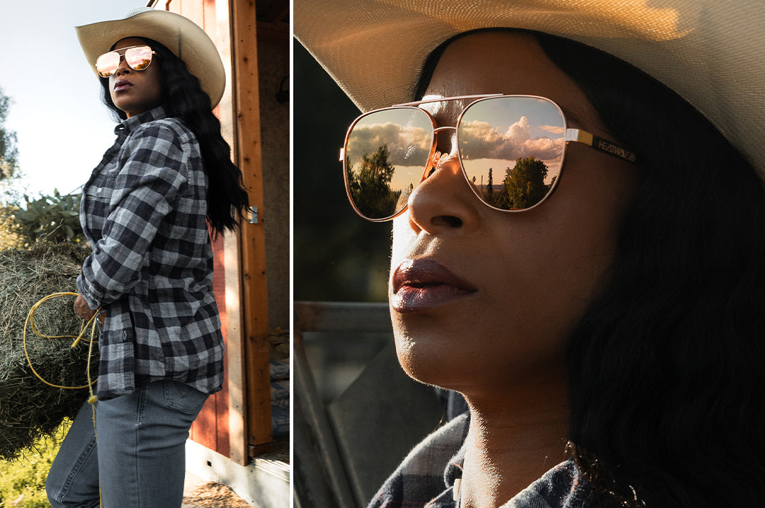 Incline Sunglasses: Rose Gold